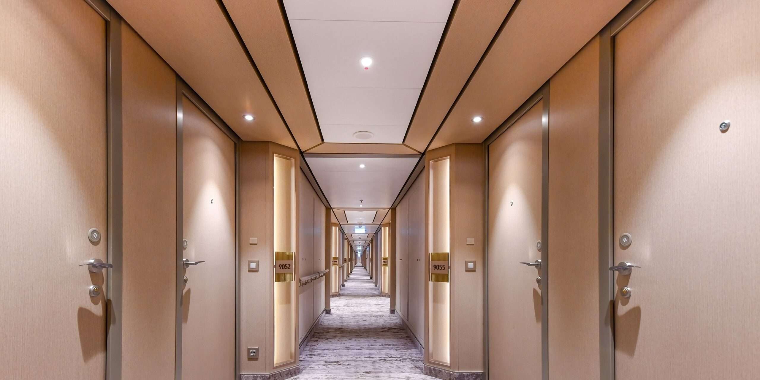 DAMPA metal ceiling in Silver Nova Corridor