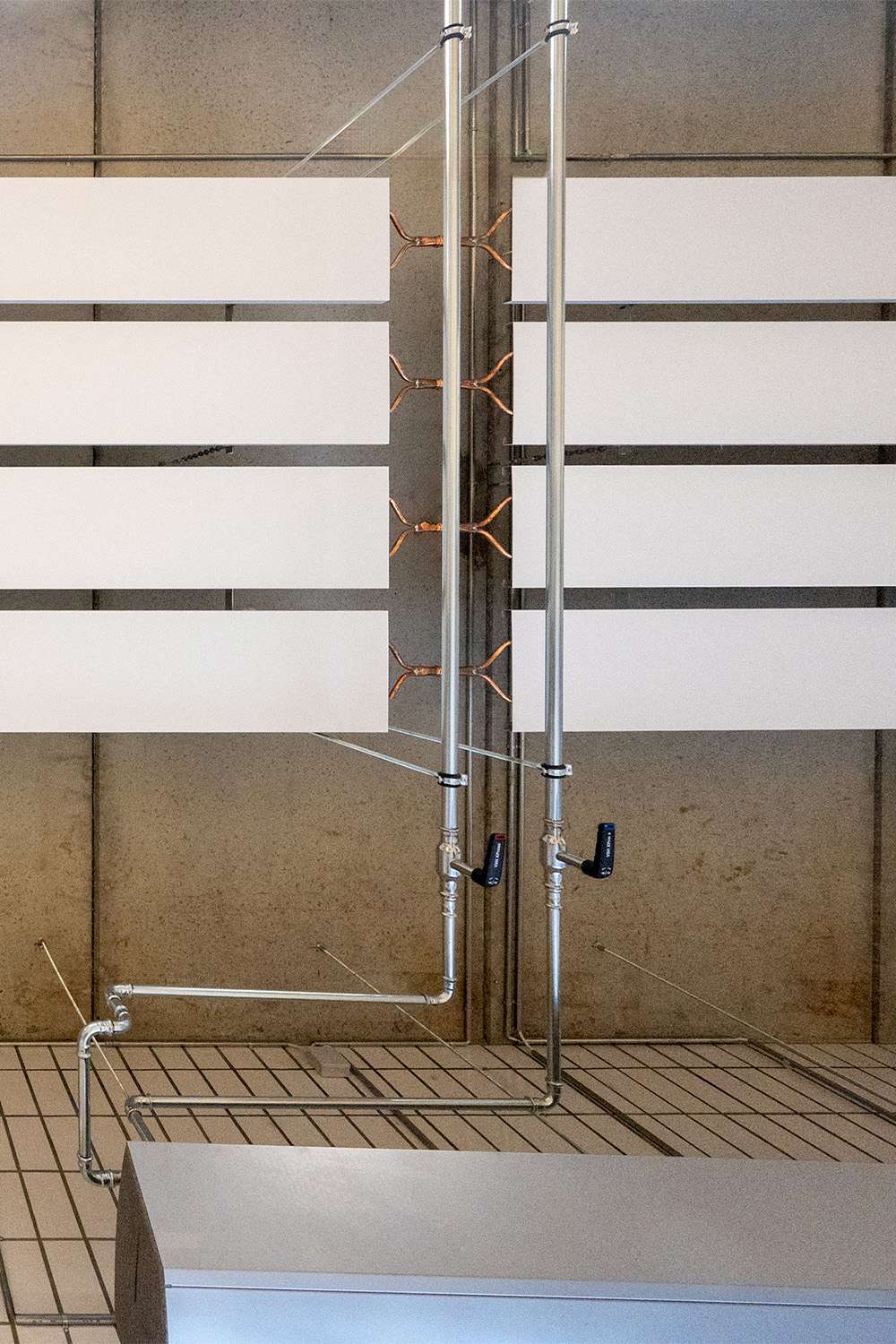 Heat close-up foto from underneath